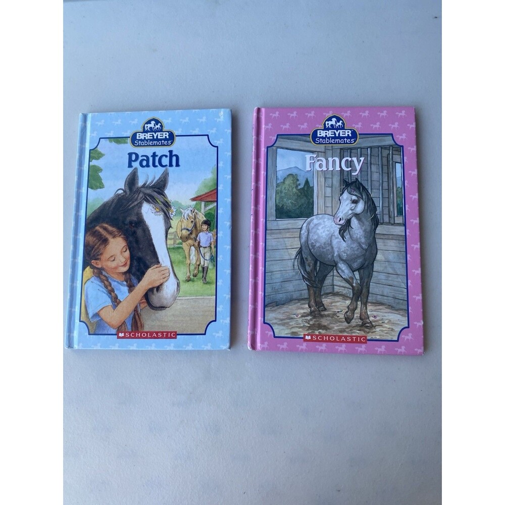 Breyer Stablemates Book Lot Patch Fancy Scholastic Hardcover Horse Stories Set 2